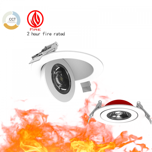 Fire Rated Floating Gimbal Recessed LED